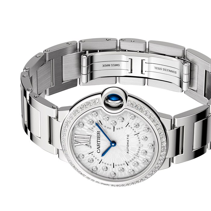 Orologio Cartier Ballon Bleu de Cartier 36 mm movimento meccanico a carica automatica W4BB0036 - immagine 5