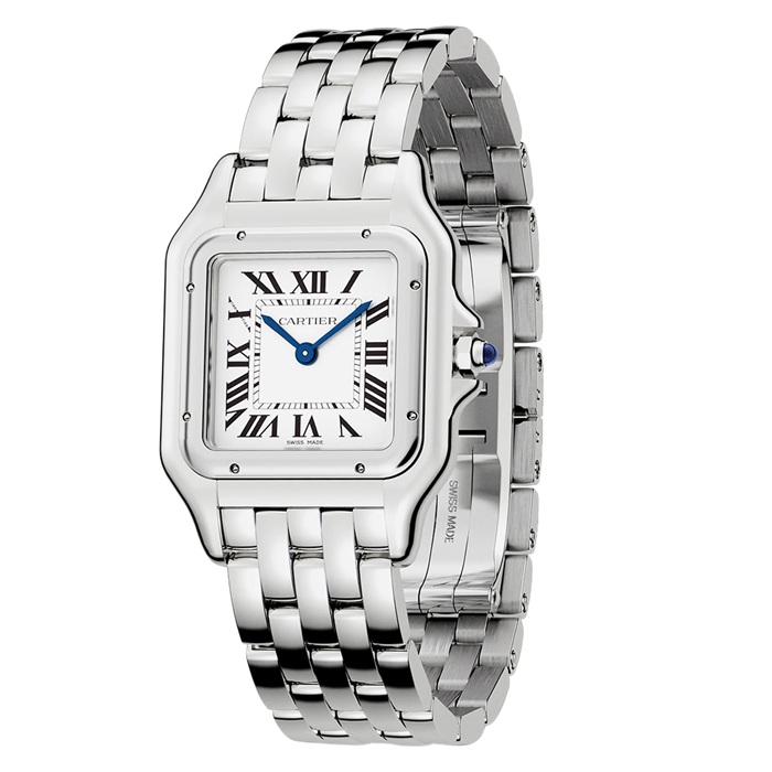 Orologio Cartier Panthère De Cartier Modello Medio Movimento al quarzo Acciaio WSPN0015 - immagine 2