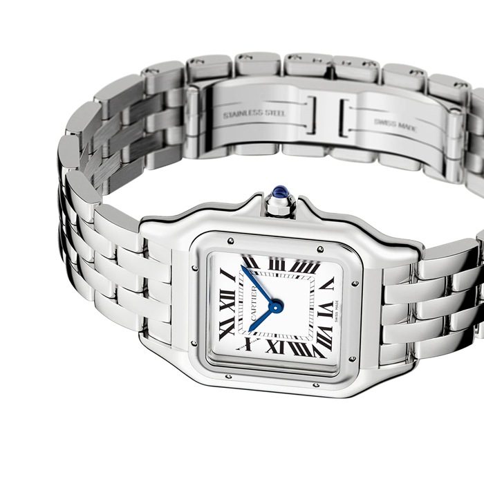 Orologio Cartier Panthère De Cartier Modello Medio Movimento al quarzo Acciaio WSPN0015 - immagine 5
