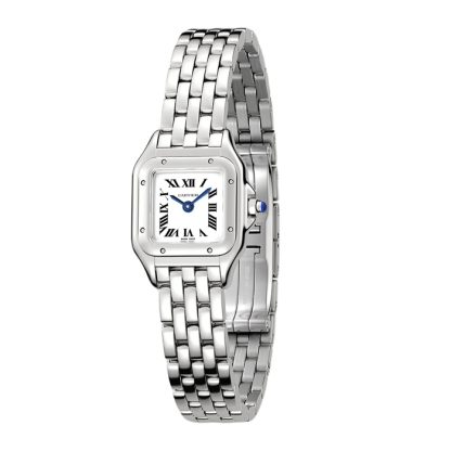 Orologio Cartier Panthère De Cartier Modello Mini Movimento al quarzo Acciaio WSPN0012 - immagine 2
