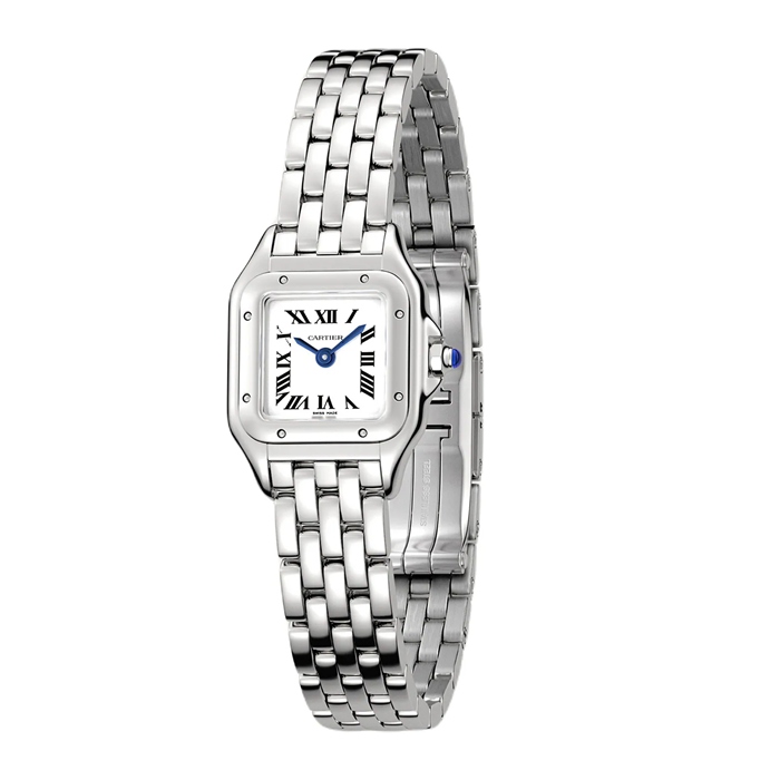 Orologio Cartier Panthère De Cartier Modello Mini Movimento al quarzo Acciaio WSPN0012 - immagine 2