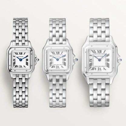 Orologio Cartier Panthère De Cartier Modello Mini Movimento al quarzo Acciaio WSPN0012 - immagine 3