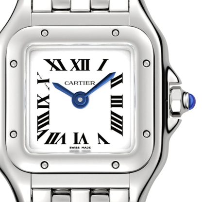 Orologio Cartier Panthère De Cartier Modello Mini Movimento al quarzo Acciaio WSPN0012 - immagine 5