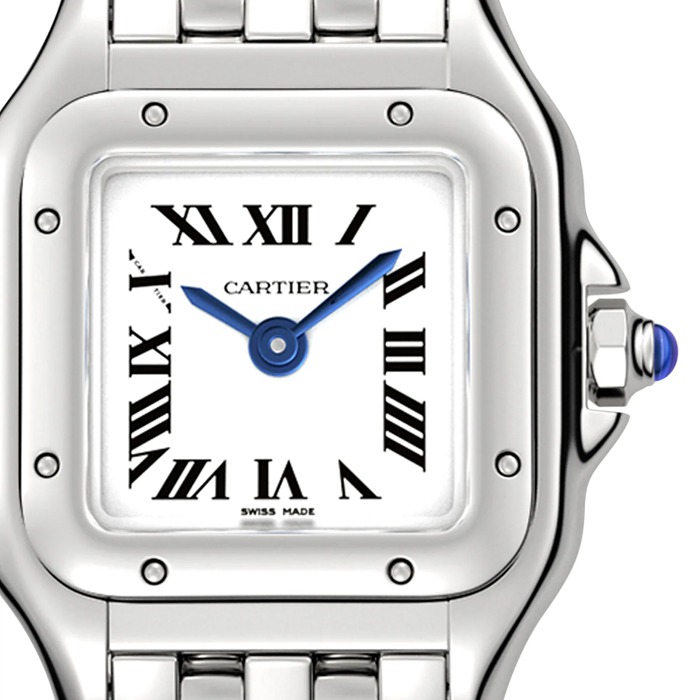 Orologio Cartier Panthère De Cartier Modello Mini Movimento al quarzo Acciaio WSPN0012 - immagine 5