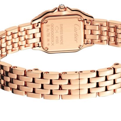 Orologio Cartier Panthère De Cartier Modello Mini Movimento al quarzo Oro Rosa WJPN0045 - immagine 2