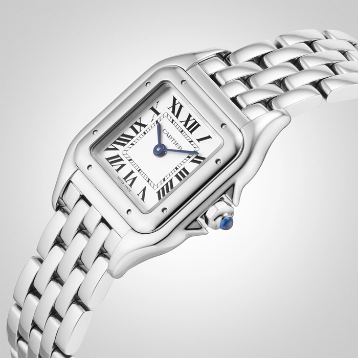 Orologio Cartier Panthère De Cartier Modello Piccolo Movimento al quarzo Acciaio WSPN0013 - immagine 3