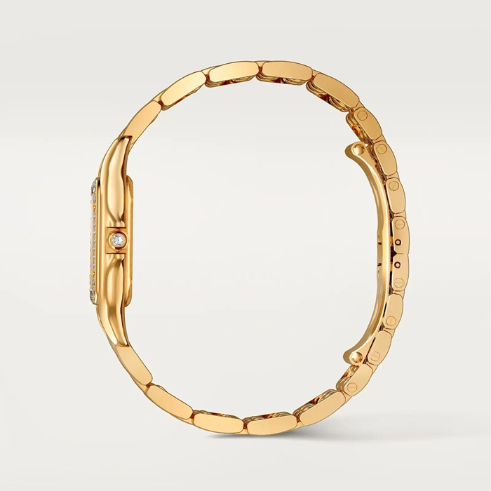 Orologio Cartier Panthere De Cartier Modello Piccolo Movimento al quarzo Oro Giallo WJPN0080 - immagine 4