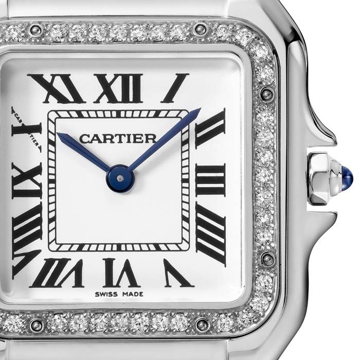 Orologio Cartier Panthère De Cartier Modello medio Movimento al quarzo Acciaio Diamanti W4PN0008 - immagine 3