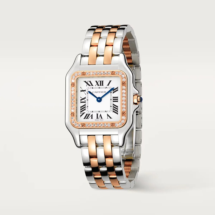 Orologio Cartier Panthere De Cartier Modello medio Movimento al quarzo Cassa in oro rosa W3PN0015 - immagine 2