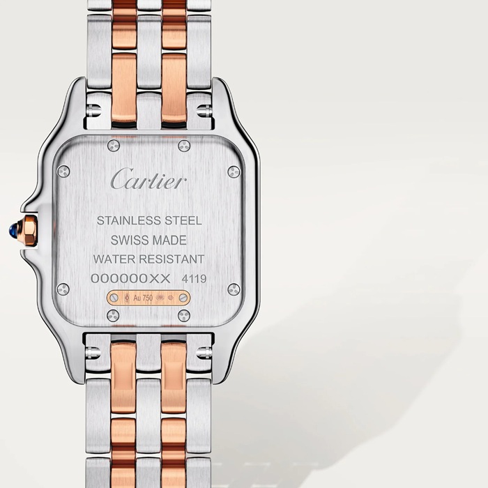 Orologio Cartier Panthere De Cartier Modello medio Movimento al quarzo Cassa in oro rosa W3PN0015 - immagine 3