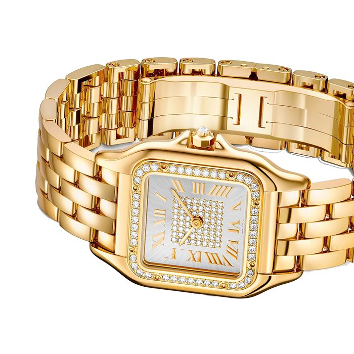 Orologio Cartier Panthère De Cartier Modello medio Movimento al quarzo Oro giallo 18 carati WJPN0043 - immagine 4