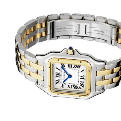 Orologio Cartier Panthère De Cartier Modello medio Movimento al quarzo Oro giallo Acciaio W2PN0014 - immagine 4