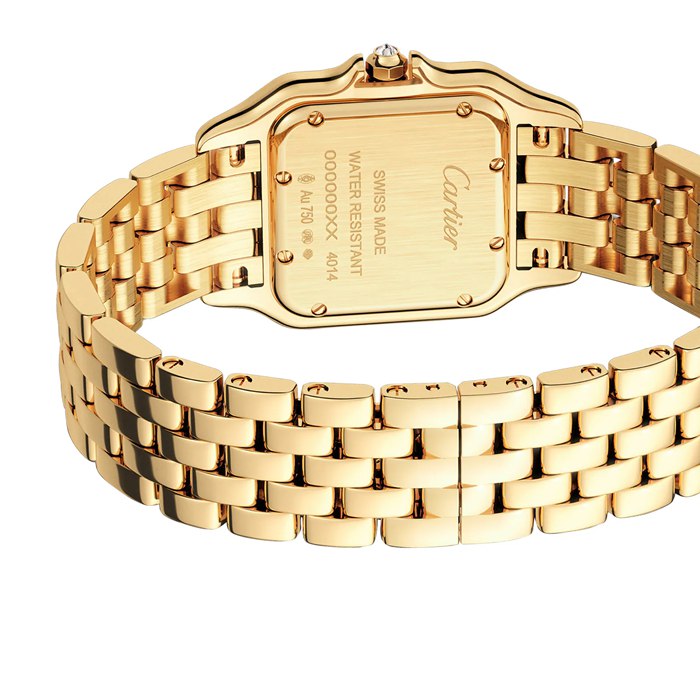 Orologio Cartier Panthère De Cartier Modello medio Movimento al quarzo Oro giallo Diamanti WJPN0016 - immagine 4