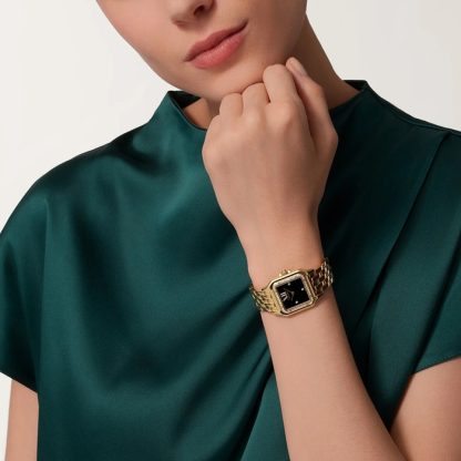 Orologio Cartier Panthère De Cartier Modello medio Movimento al quarzo Oro giallo WJPN0044 - immagine 3