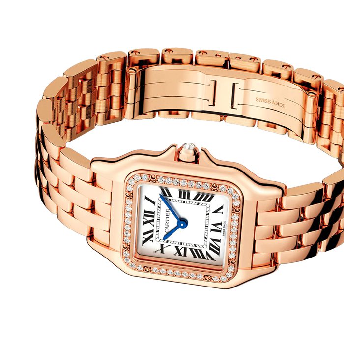 Orologio Cartier Panthere De Cartier Modello medio Movimento al quarzo Oro rosa WJPN0009 - immagine 3