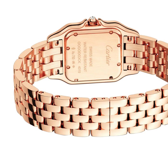 Orologio Cartier Panthere De Cartier Modello medio Movimento al quarzo Oro rosa WJPN0009 - immagine 4