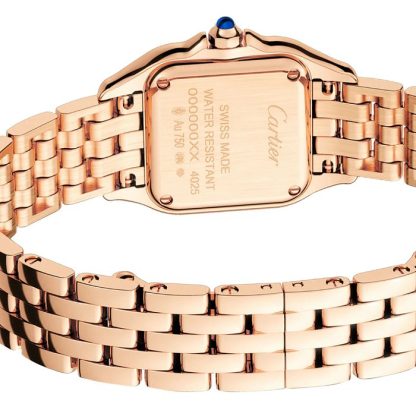 Orologio Cartier Panthere De Cartier Modello piccolo Cassa con movimento al quarzo in oro rosa WGPN0006-OWN - immagine 5