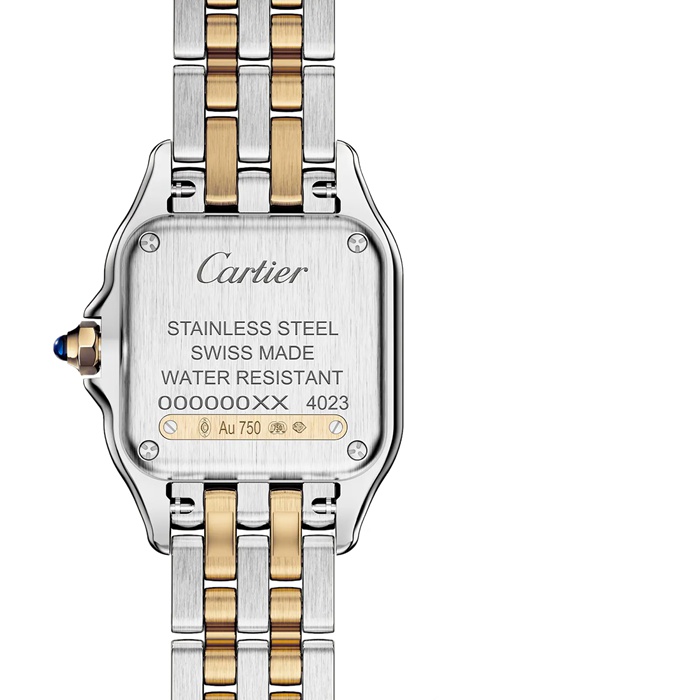 Orologio Cartier Panthere De Cartier Modello piccolo Movimento al quarzo Oro giallo Acciaio W2PN0018 - immagine 3