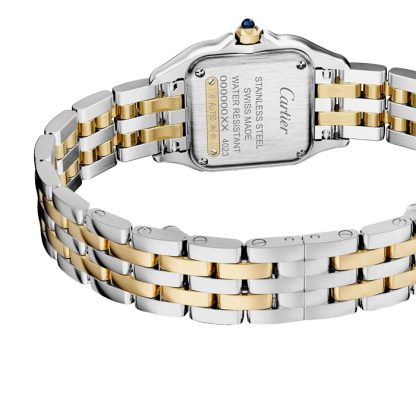 Orologio Cartier Panthere De Cartier Modello piccolo Movimento al quarzo Oro giallo Acciaio W2PN0018 - immagine 4