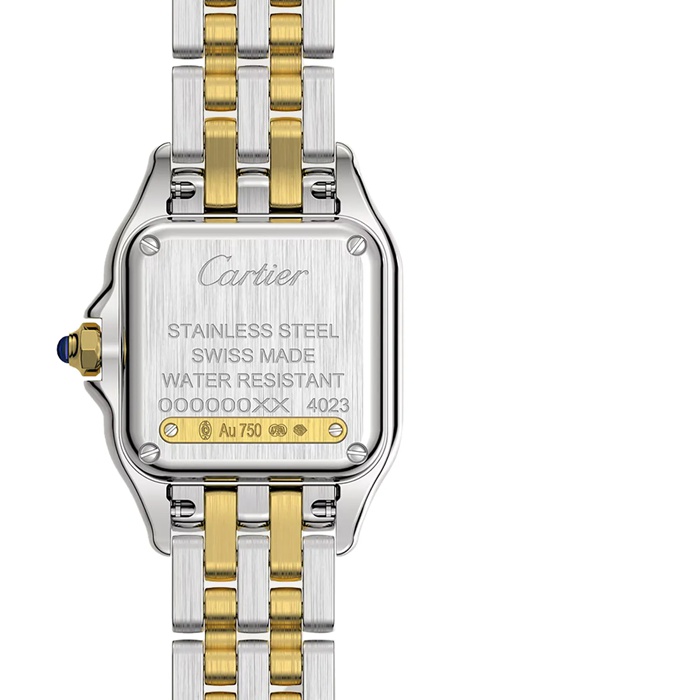 Orologio Cartier Panthere De Cartier Modello piccolo Movimento al quarzo Oro giallo Acciaio W2PN0018 - immagine 5
