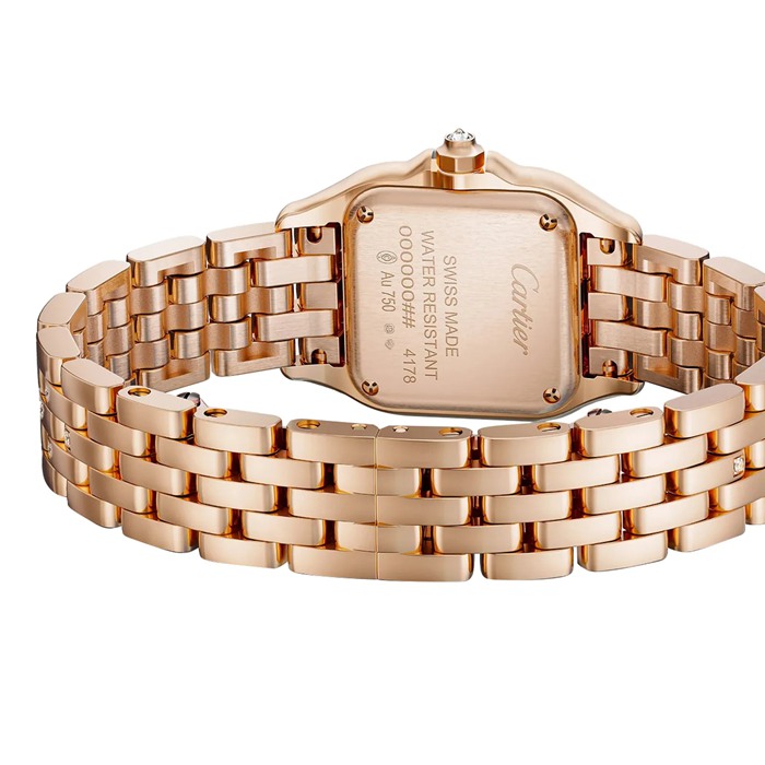 Orologio Cartier Panthere De Cartier Modello piccolo Movimento al quarzo Oro rosa WJPN0061 - immagine 3