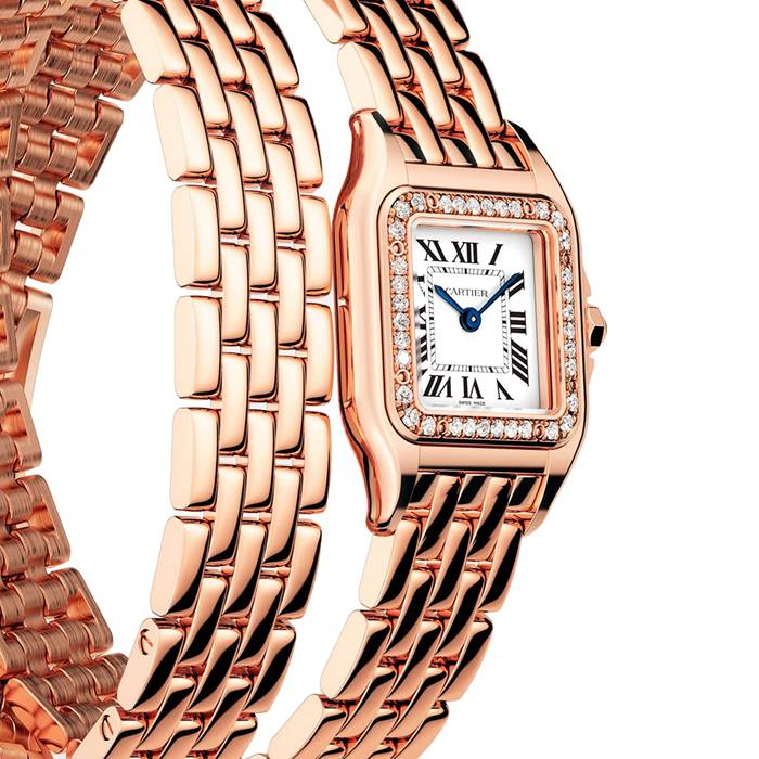 Orologio Cartier Panthere De Cartier Modello piccolo Movimento al quarzo Oro rosa WJPN0069 - immagine 2