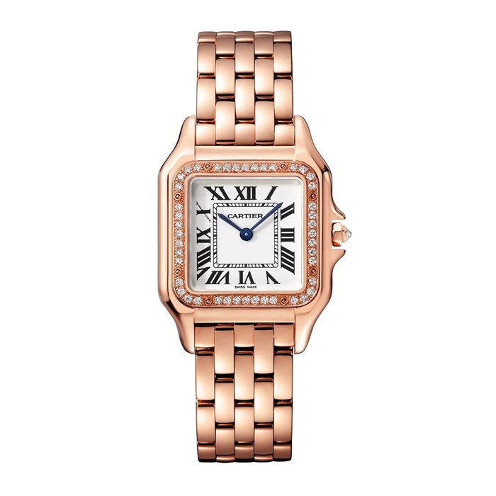 Orologio Cartier Panthere de Cartier modello medio movimento al quarzo Cassa in oro rosa WJPN0088 - immagine 2