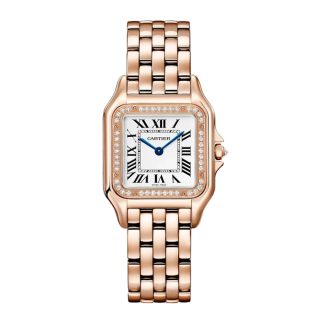Orologio Cartier Panthere de Cartier modello medio movimento al quarzo Cassa in oro rosa WJPN0088