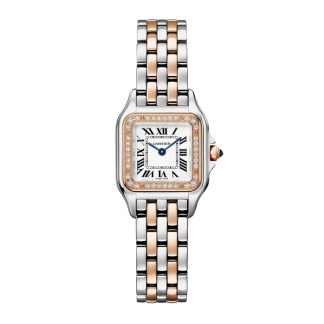 Orologio Cartier Panthere de Cartier modello piccolo Movimento al quarzo Cassa in oro rosa e acciaio W3PN0014