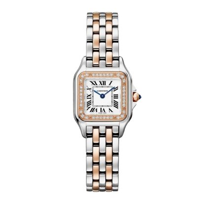 Orologio Cartier Panthere de Cartier modello piccolo Movimento al quarzo Cassa in oro rosa e acciaio W3PN0014
