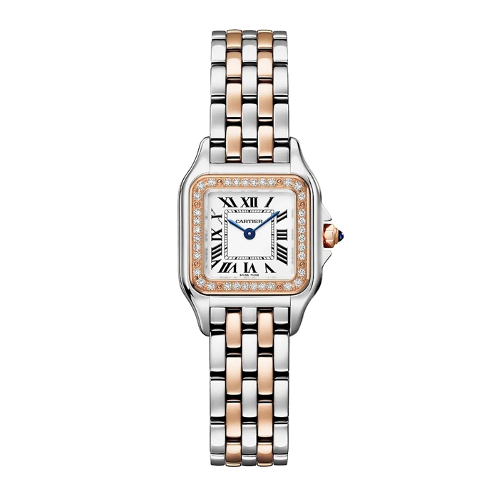 Orologio Cartier Panthere de Cartier modello piccolo Movimento al quarzo Cassa in oro rosa e acciaio W3PN0014
