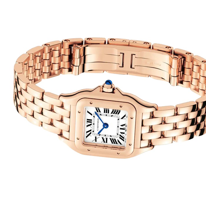 Orologio Cartier Panthere de Cartier modello piccolo movimento al quarzo Cassa in oro rosa 750/1000 dimensioni 23 mm x 30 mm WGPN0049 - immagine 5