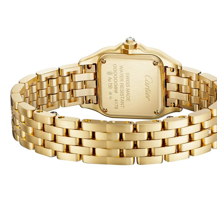 Orologio Cartier Panthere de Cartier modello piccolo movimento al quarzo Oro giallo WJPN0059 - immagine 3