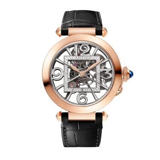 Orologio Cartier Pasha De Cartier 41 mm Movimento meccanico scheletrato a carica automatica Calibro 9624 MC Oro rosa WHPA0018