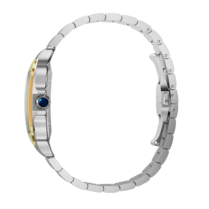 Orologio Cartier Santos De Cartier Modello Grande Carica Automatica Cassa Acciaio Oro Giallo Cinturino Pelle Intercambiabile W2SA0030 - immagine 5