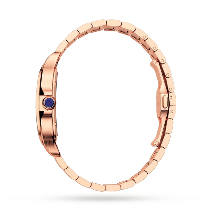 Orologio Cartier Santos De Cartier Modello Grande Carica Manuale Oro Rosa WHSA0016 - immagine 4