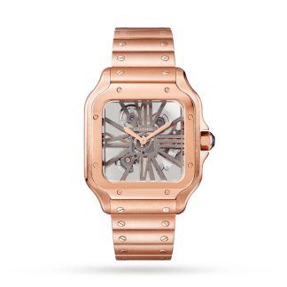 Orologio Cartier Santos De Cartier Modello Grande Carica Manuale Oro Rosa WHSA0016