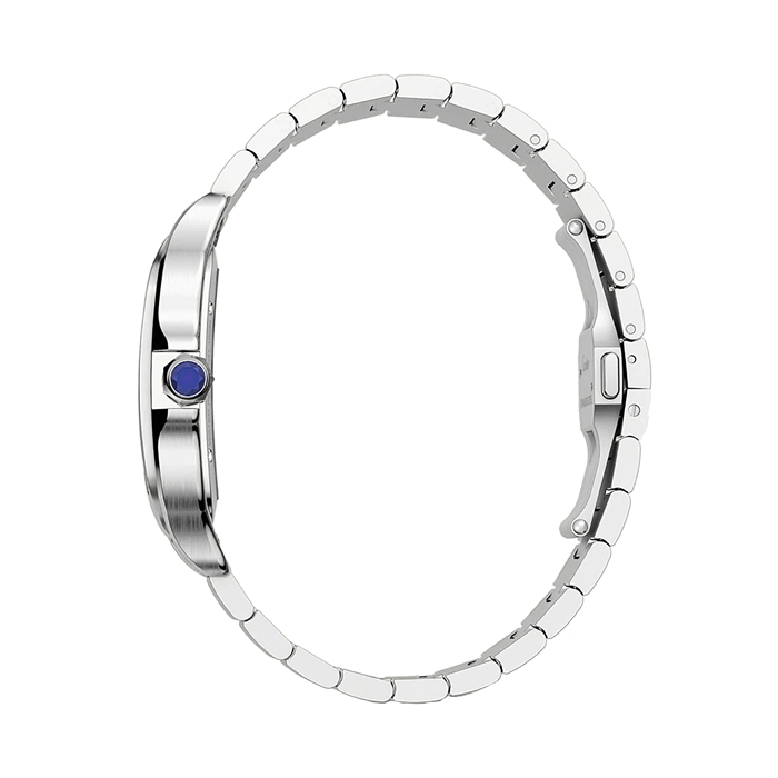 Orologio Cartier Santos De Cartier Modello Grande Movimento meccanico a carica manuale Acciaio WHSA0015 - immagine 4