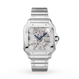 Orologio Cartier Santos De Cartier Modello Grande Movimento meccanico a carica manuale Acciaio WHSA0015