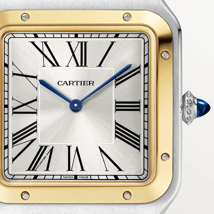 Orologio Cartier Santos Dumont Modello Extra-Large Carica Manuale Oro Giallo Acciaio W2SA0034 - immagine 2