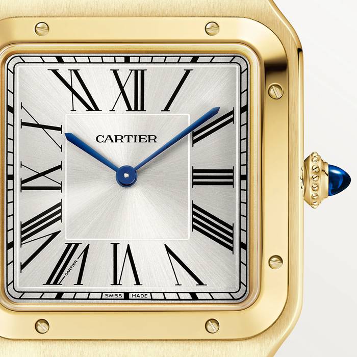 Orologio Cartier Santos Dumont Modello Extra-Large Carica Manuale Oro Giallo WGSA0108 - immagine 2