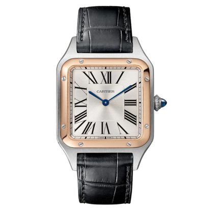 Orologio Cartier Santos-Dumont Modello Grande Movimento al quarzo Cassa Acciaio W2SA0037