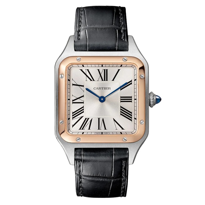 Orologio Cartier Santos-Dumont Modello Grande Movimento al quarzo Cassa Acciaio W2SA0037