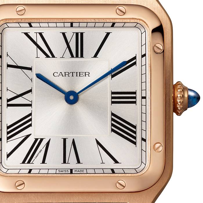 Orologio Cartier Santos-Dumont Modello Grande Movimento al quarzo Pelle Oro Rosa WGSA0021 - immagine 3