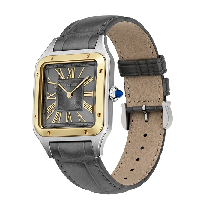Orologio Cartier Santos-Dumont Modello Grande Oro Giallo Alta Autonomia Quarzo W2SA0028 - immagine 2
