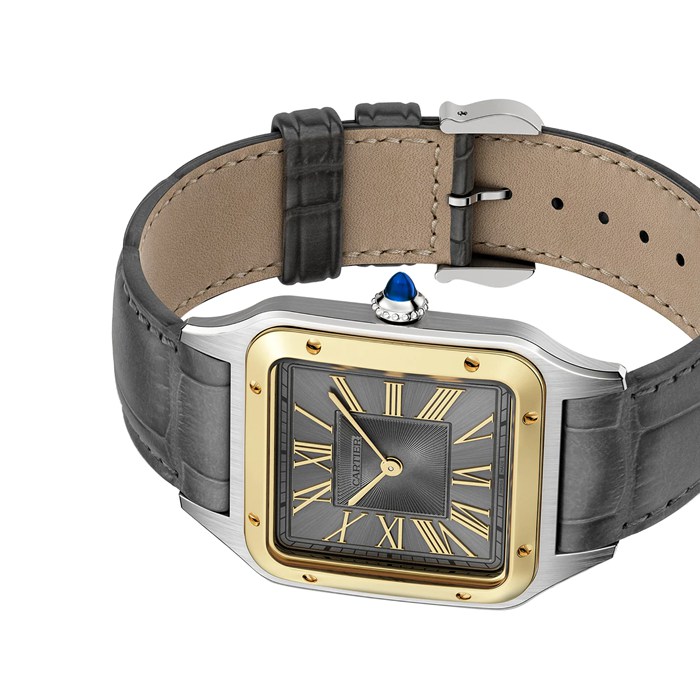 Orologio Cartier Santos-Dumont Modello Grande Oro Giallo Alta Autonomia Quarzo W2SA0028 - immagine 5