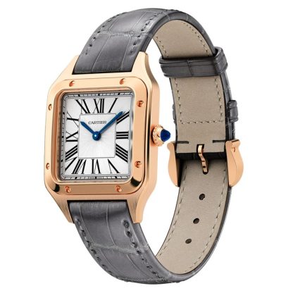 Orologio Cartier Santos-Dumont Modello Piccolo Movimento al Quarzo Alta Qutonomia Oro Rosa WGSA0117 - immagine 2