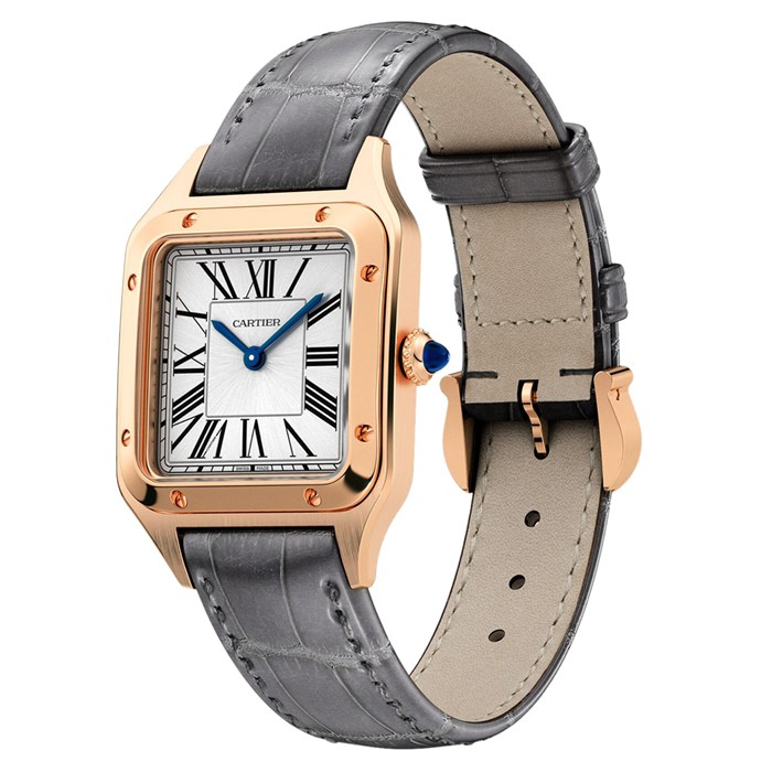 Orologio Cartier Santos-Dumont Modello Piccolo Movimento al Quarzo Alta Qutonomia Oro Rosa WGSA0117 - immagine 2