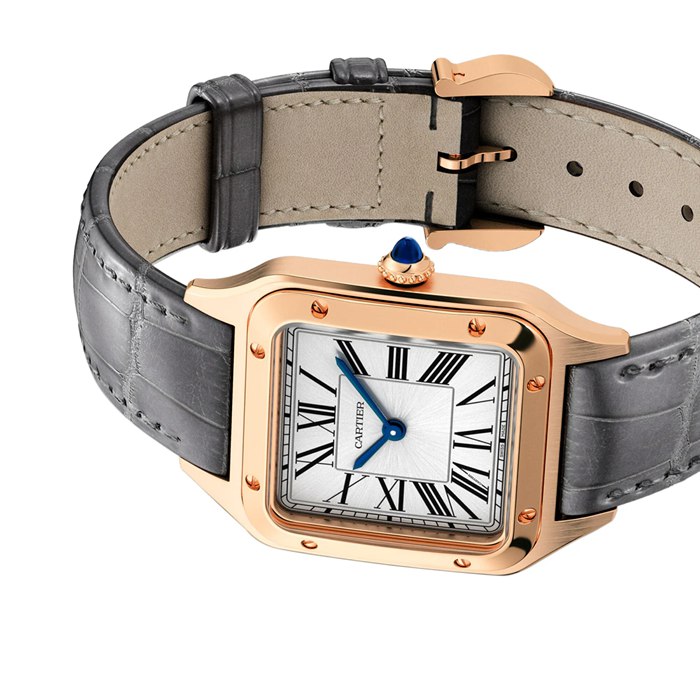 Orologio Cartier Santos-Dumont Modello Piccolo Movimento al Quarzo Alta Qutonomia Oro Rosa WGSA0117 - immagine 4