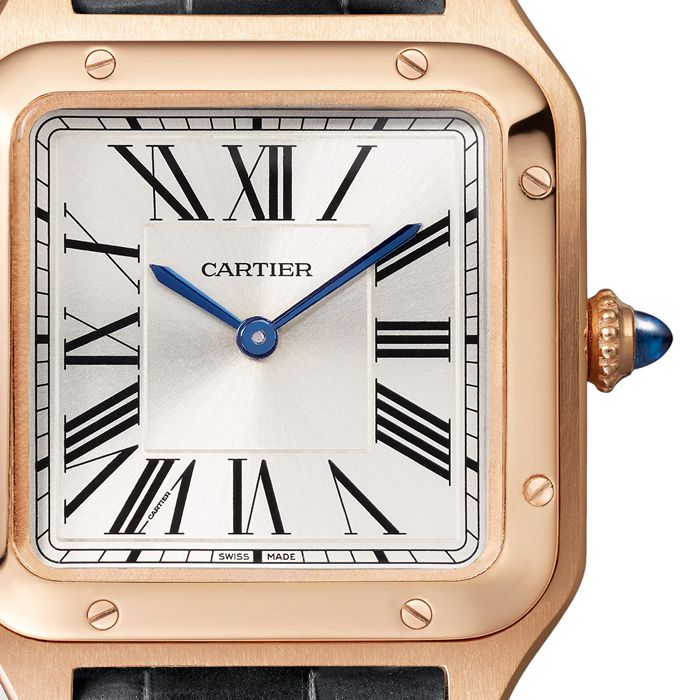 Orologio Cartier Santos-Dumont Modello Piccolo Movimento al Quarzo Alta Qutonomia Oro Rosa WGSA0117 - immagine 5